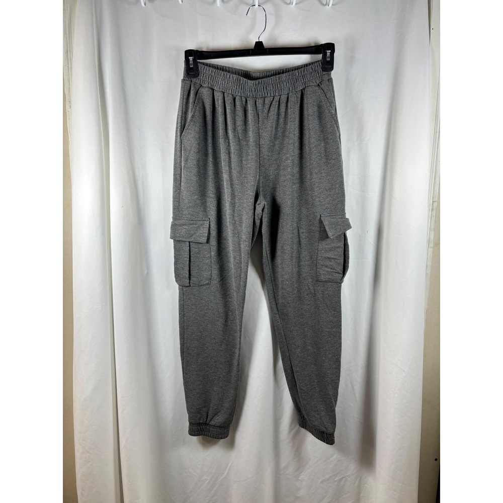 Red Finch Women Gray Cargo Jogger‎ Pants Size L